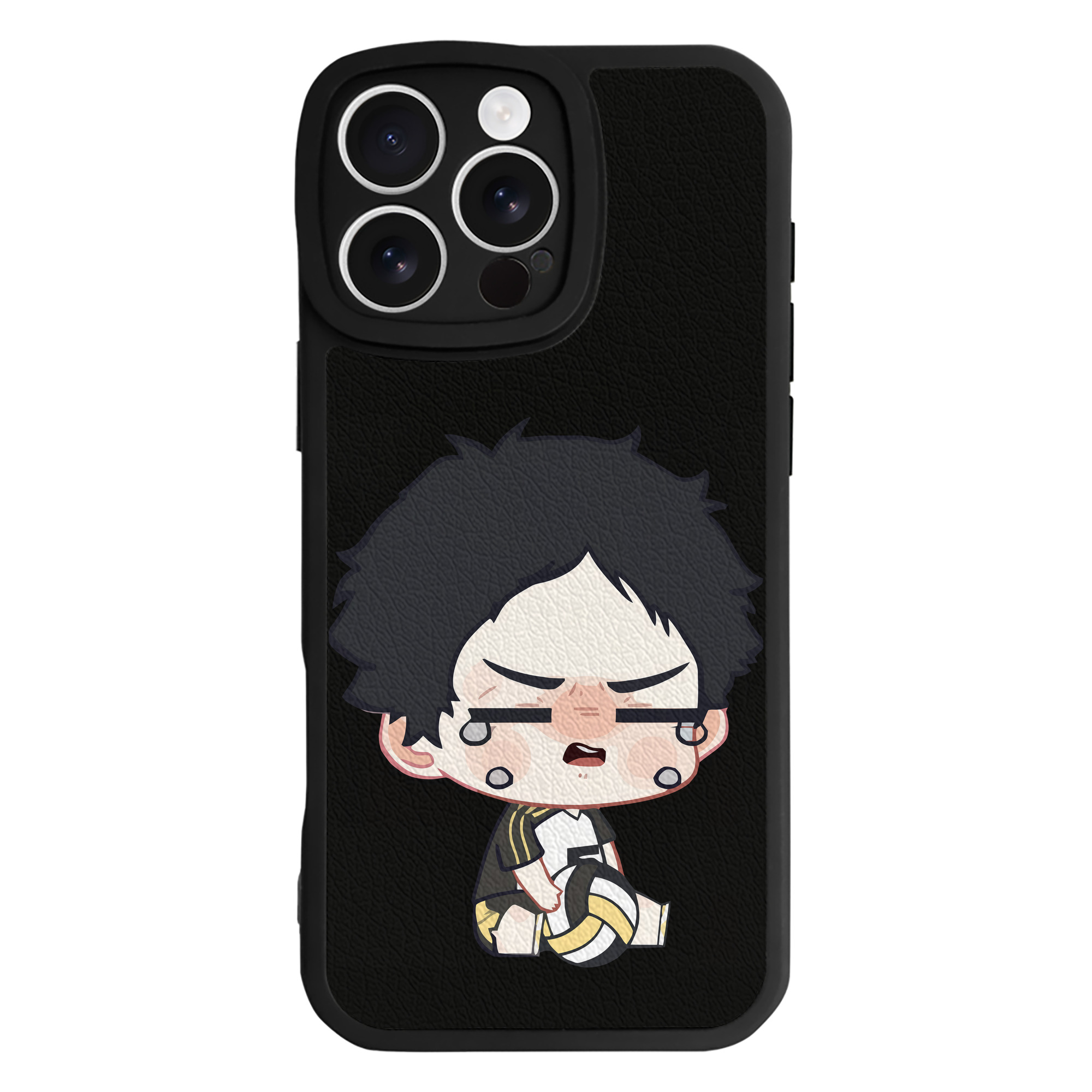 （画像用） ハイキュー!! Haikyu!! 【iPhone 16シリーズ対応】シリコンスマホケース（レザー調） 材質：シリコン